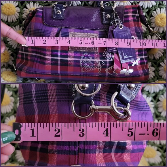 Coach Poppy Tartan Bag + Wristlet - Picture 9 of 15